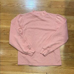 J. Crew Blush Textured Knit Top